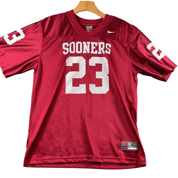 Nike Other - Nike Oklahoma Sooners 23 Football Jersey Youth Size L Crimson Red